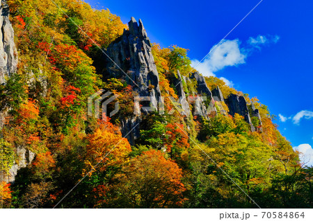 天人峡の紅葉 天人峡の紅葉 70584864
