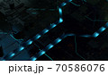 Abstract 3D background of futuristic technological surface or motherboard 70586076