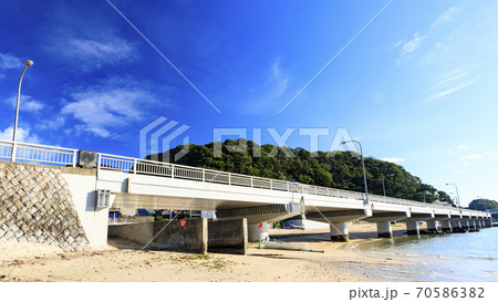東京湾の観光地浦賀水道の神奈川県横須賀市走水・観音崎の夏 70586382