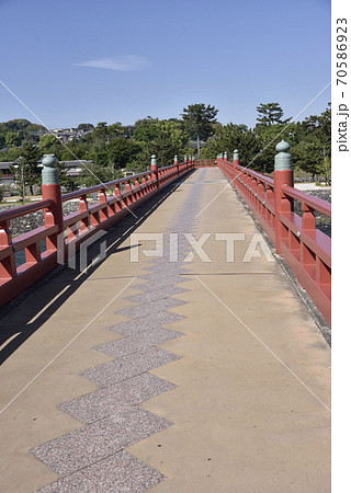 朝霧橋 宇治の写真素材