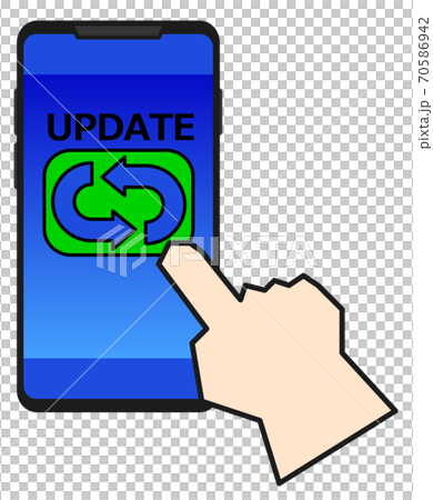 Illustration to update the smartphone to the latest Illustration to update the smartphone to the latest 70586942