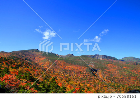 安達太良山の秋（福島県・二本松市）安達太良山,安達太良,あだたらやま,山,日本百名山,安達太良連峰, 70588161