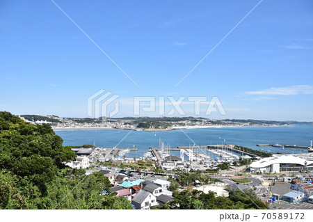 江ノ島ヨットハーバーと鎌倉・葉山の風景 江ノ島ヨットハーバーと鎌倉・葉山の風景 70589172