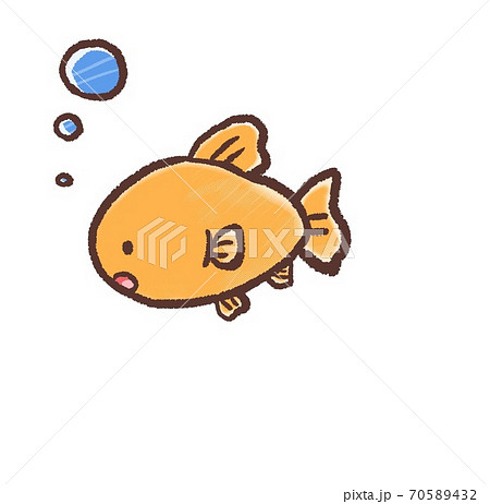 R メルヘンな水族館 金魚bのイラスト素材