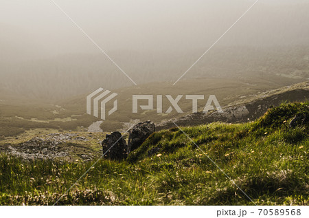 Foggy morning landscape Foggy morning landscape 70589568