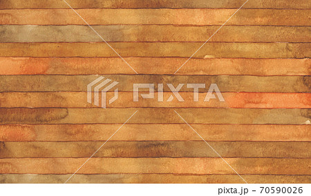 シンプルな木目の透明水彩イラスト素材 70590026