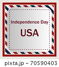usa background with stars and decorative frames 70590403