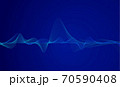 abstract blue digital equalizer, vector of sound wave pattern element 70590408