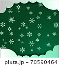 green christmas background, vector illustration 70590464
