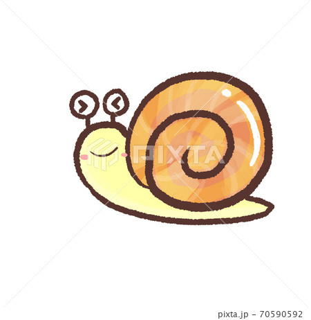 R もっとメルヘンな水族館 カタツムリcのイラスト素材