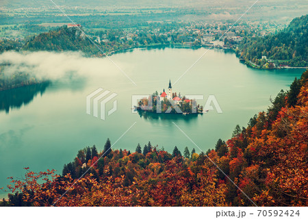 Lake Bled, Slovenia Lake Bled, Slovenia 70592424