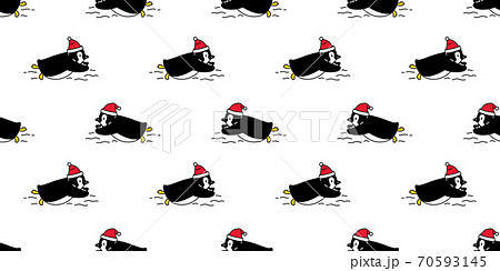 penguin Seamless pattern christmas santa claus hat bird vector swimming cartoon scarf isolated tile background repeat wallpaper illustration doodle design penguin Seamless pattern christmas santa claus hat bird vector swimming cartoon scarf isolated tile background repeat wallpaper illustration doodle design 70593145