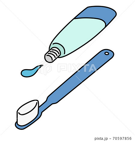 歯磨き粉 歯ブラシ イラスト アイコンのイラスト素材