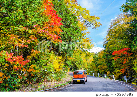 紅葉の照葉峡ドライブ 紅葉の照葉峡ドライブ 70597998