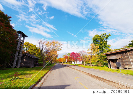 北海道開拓の村の風景 北海道開拓の村の風景 70599491