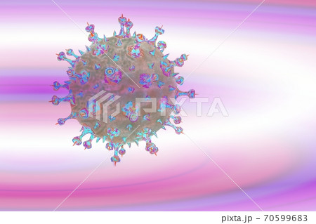 危険なウィルス　コロナウイルス 70599683