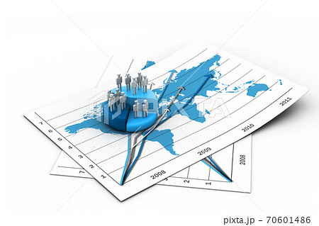 people in Business graph chart people in Business graph chart 70601486