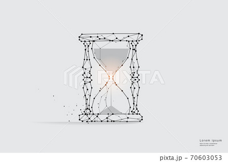 Vector graphic concept of sand watch and times 70603053