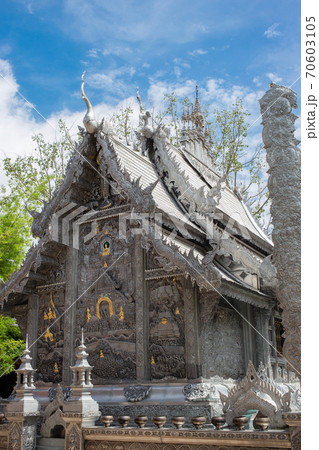 Silver shrine in Wat Srisuphan. 70603105