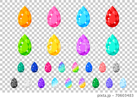 宝石／ペアシェイプカット 70603483