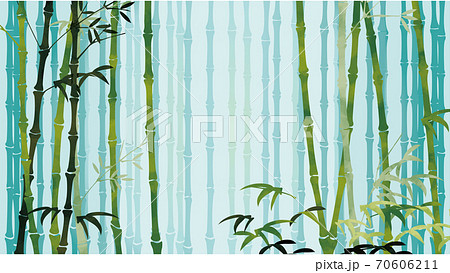 竹林の背景イラスト3のイラスト素材