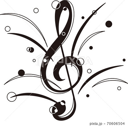 ト音記号のイラスト素材 [70606504] - PIXTA