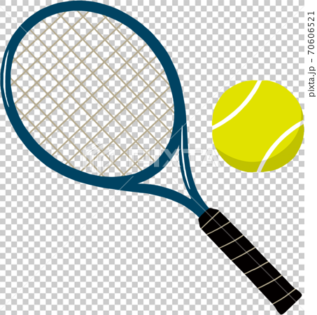 テニスラケットとボール 70606521