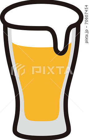 ビールグラスのイラスト素材