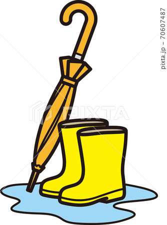 傘と長靴 70607487