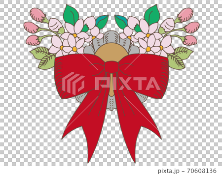 ガーリーリボンのワンポイント ガーリーリボンのワンポイント 70608136