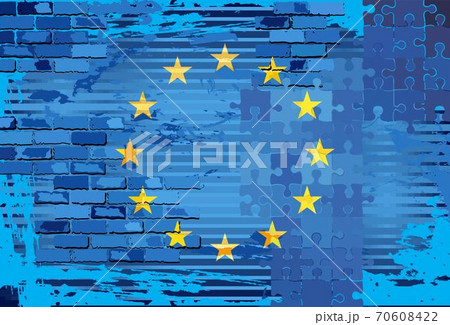 Grunge Abstract flag of the European Union 70608422