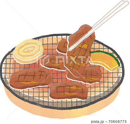 焼き肉のイラスト素材 70608773 Pixta