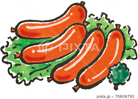 ウィンナーのイラスト素材
