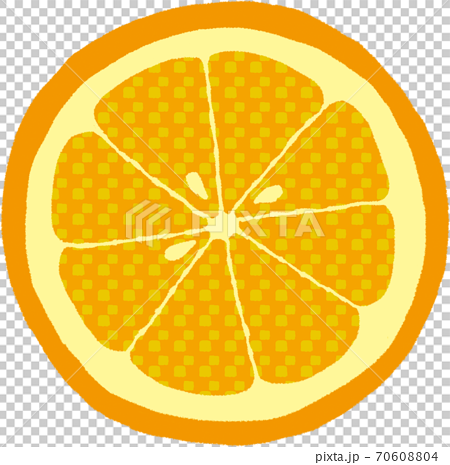 オレンジ断面のイラスト素材