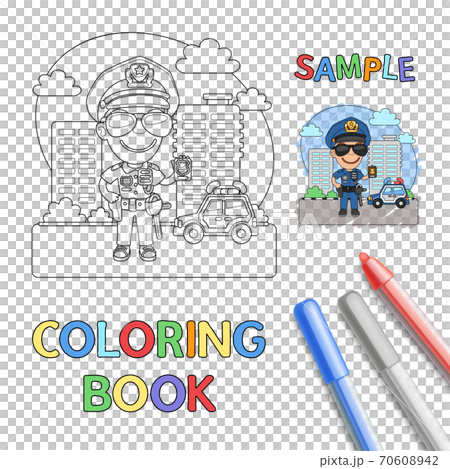 Policeman Coloring Page Policeman Coloring Page 70608942