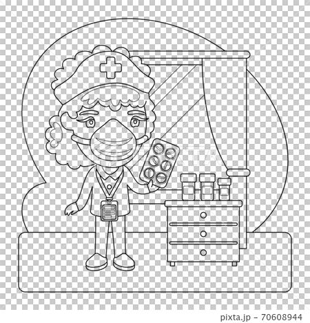 Nurse Coloring Page Nurse Coloring Page 70608944