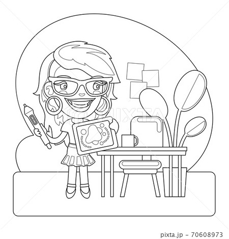 Illustrator Coloring Page 70608973