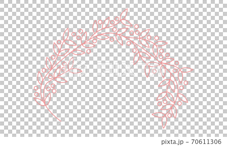 ギンバイカのティアラ　線画イラスト 70611306
