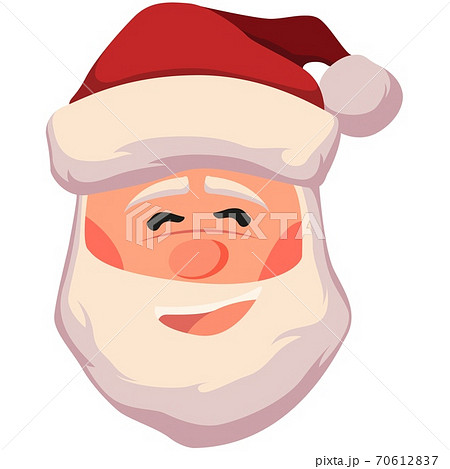 Happy santa claus face vector illustration.... - Stock Illustration  [70612837] - PIXTA