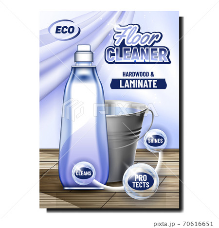 Floor Cleaner Eco Product Promo Banner Vector Floor Cleaner Eco Product Promo Banner Vector 70616651