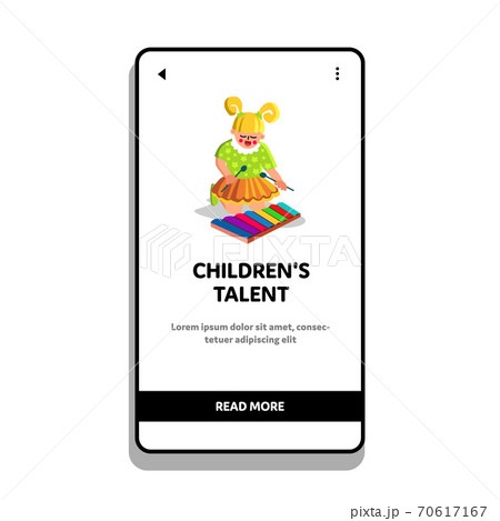Children Talent For Musical Instrument Vector Illustration Children Talent For Musical Instrument Vector Illustration 70617167