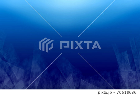 背景素材　水彩　にじみ　青 70618636