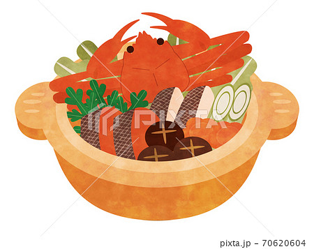 蟹鍋　水彩風 70620604