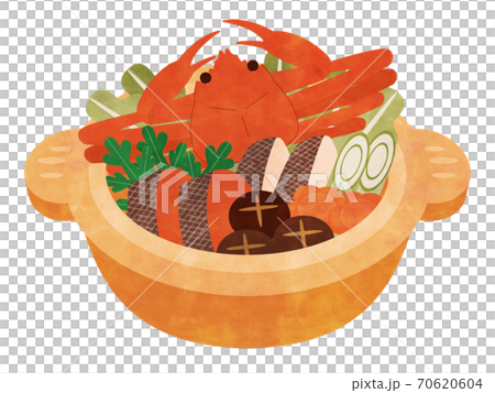 蟹鍋　水彩風 70620604