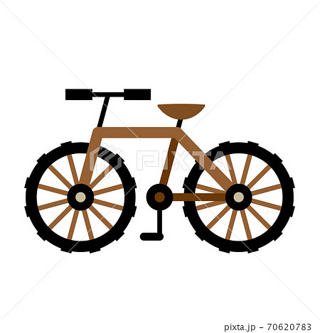 マウンテンバイク風自転車のイラストのイラスト素材 7067