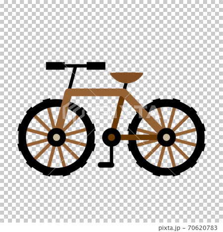 マウンテンバイク風自転車のイラストのイラスト素材 7067