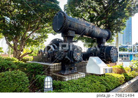 横浜みなとみらい日本丸メモリアルパークのエアー・コンプレッサー 横浜みなとみらい日本丸メモリアルパークのエアー・コンプレッサー 70621494