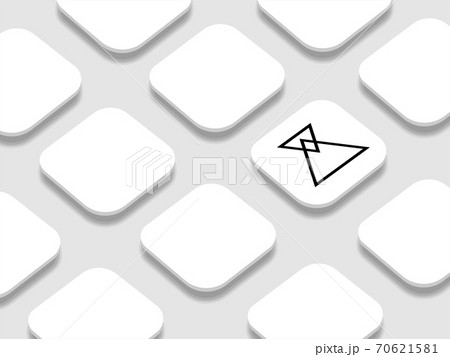 App Icon Mockup Vector Template Presentation Angle 70621581