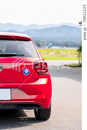 クローバーマーク 四つ葉マーク 身体障害者標識 の写真素材