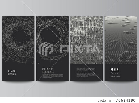 Vector layout of flyer, banner templates for website advertising design, vertical flyer design, website decoration. Abstract 3d digital backgrounds for futuristic minimal technology concept design. Vector layout of flyer, banner templates for website advertising design, vertical flyer design, website decoration. Abstract 3d digital backgrounds for futuristic minimal technology concept design. 70624190